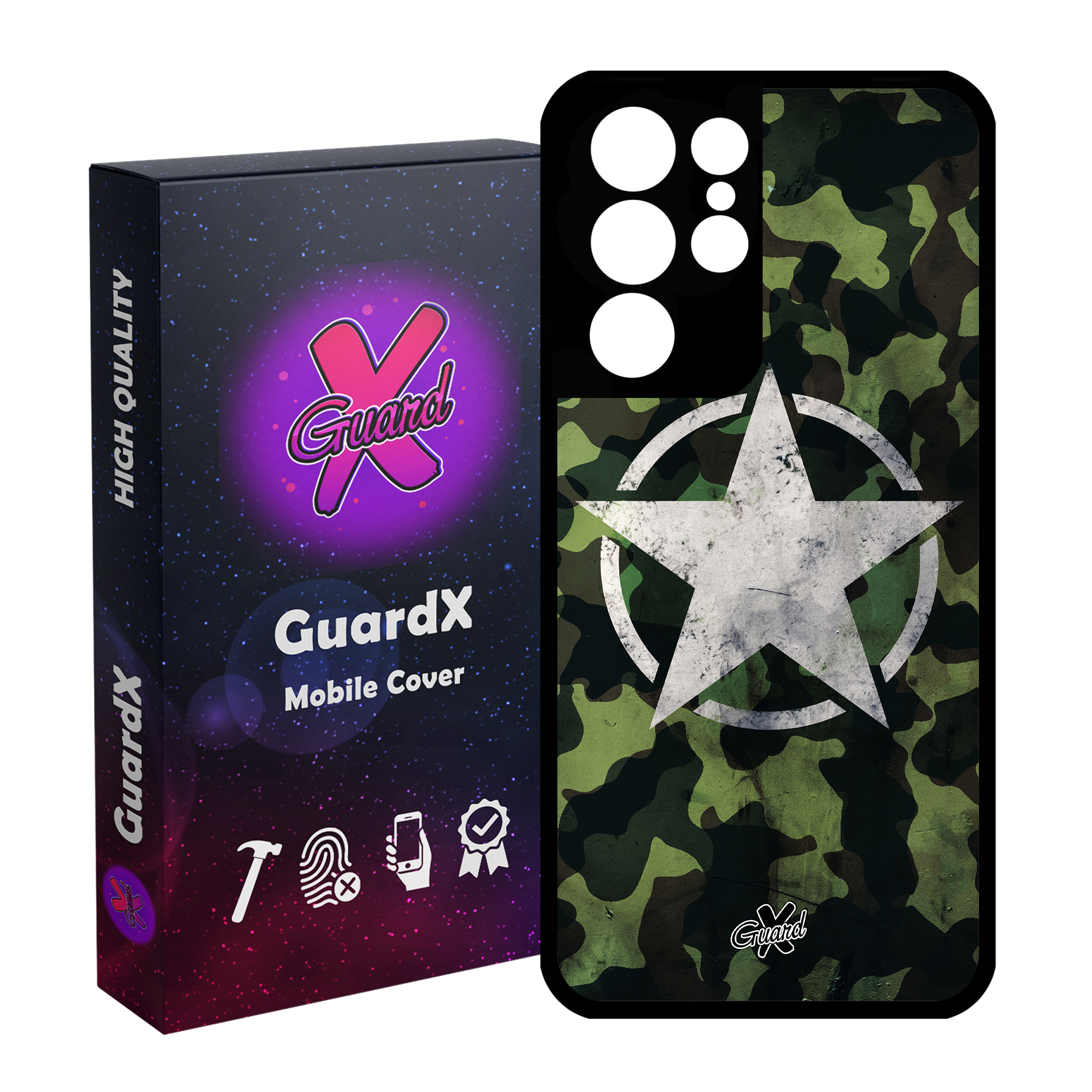 کاور گارد ایکس طرح Star مدل Glass10194 مناسب برای گوشی موبایل سامسونگ Galaxy S21 Ultra