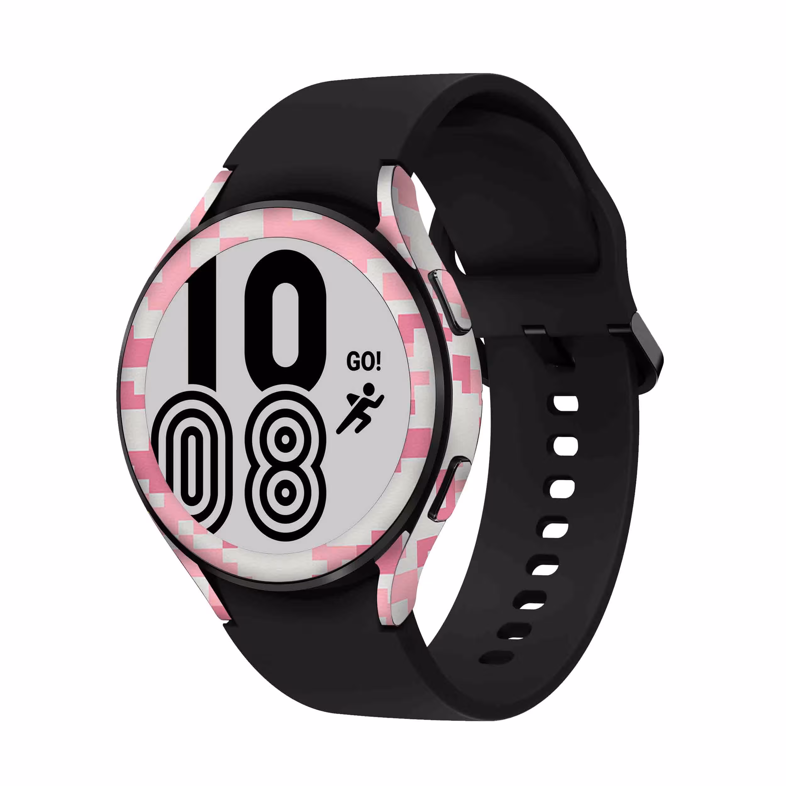 برچسب ماهوت طرح Army Pink pixel مناسب برای ساعت هوشمند سامسونگ Watch4 44mm