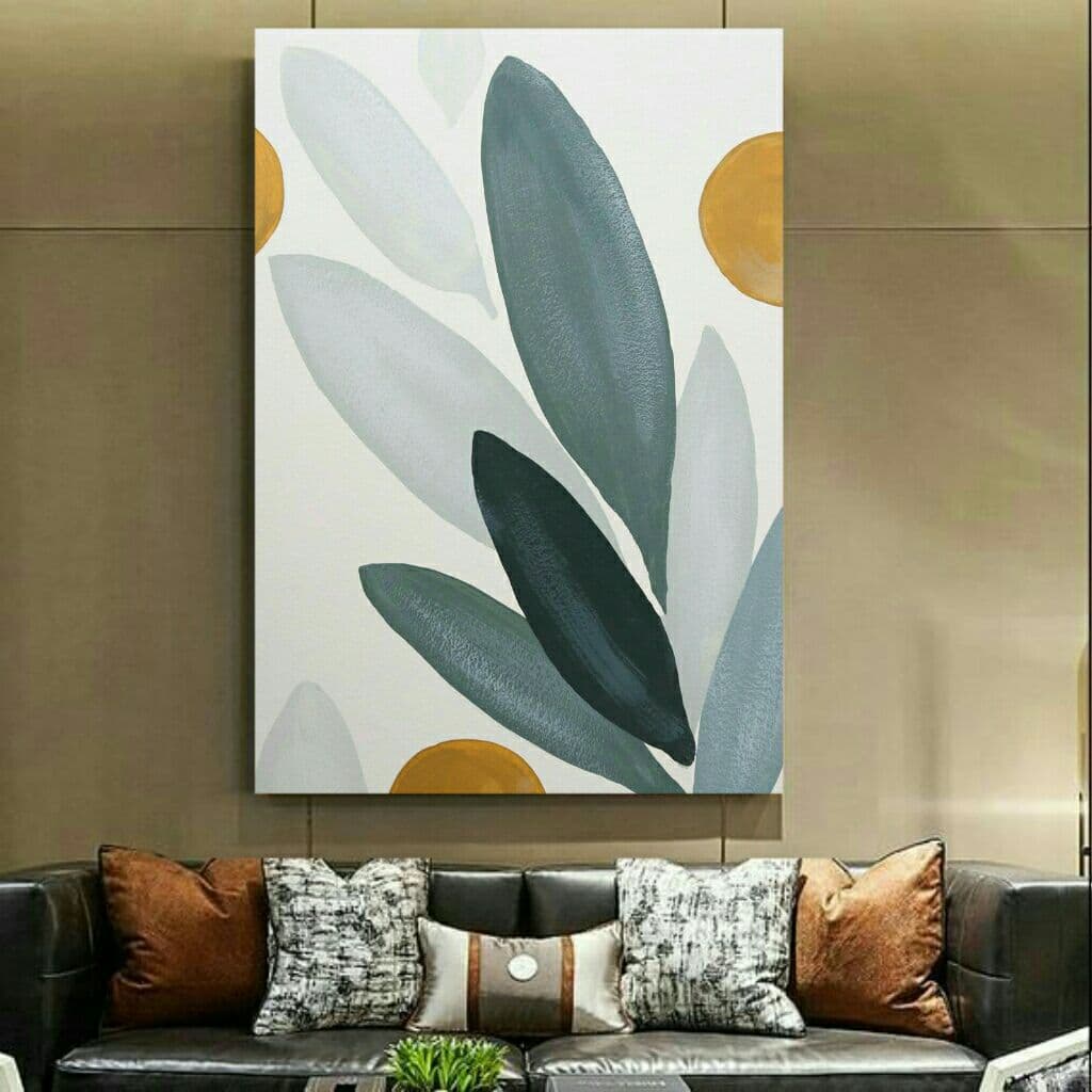 تابلو بوم طرح برگ کد TB120