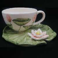  ست فنجان و نعلبکی سرامیکی هیوا مدل نیلوفر کد 10882510