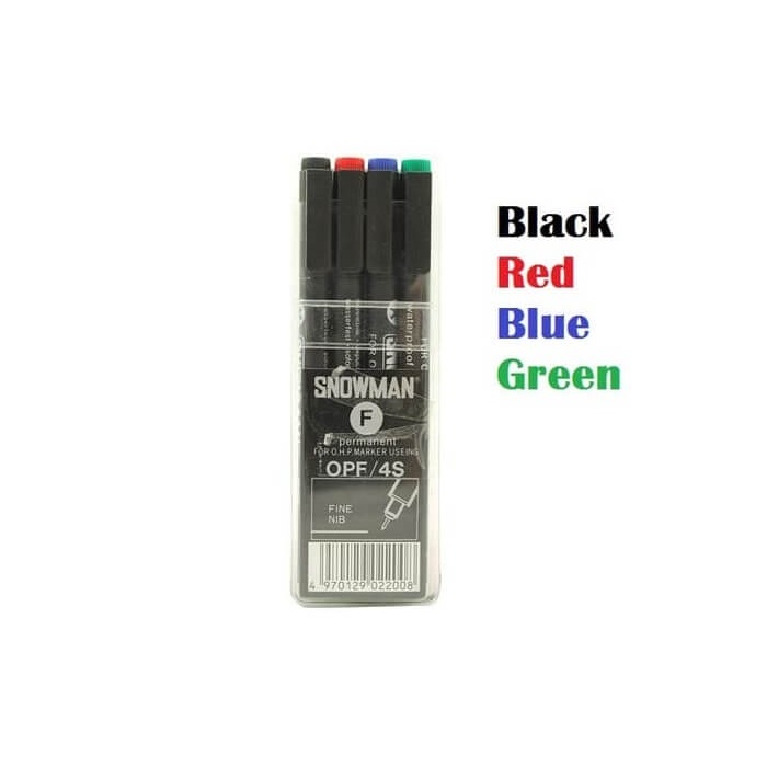 ماژیک سی دی اسنومن 4 رنگ