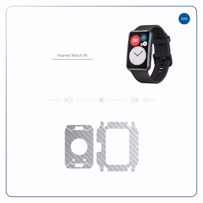 برچسب ماهوت طرح Steel Fiber مناسب برای ساعت هوشمند هوآوی Watch Fit