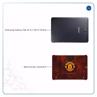 برچسب پوششی ماهوت مدل Manchester-United مناسب برای تبلت سامسونگ Galaxy Tab S2 9.7 2015 T810