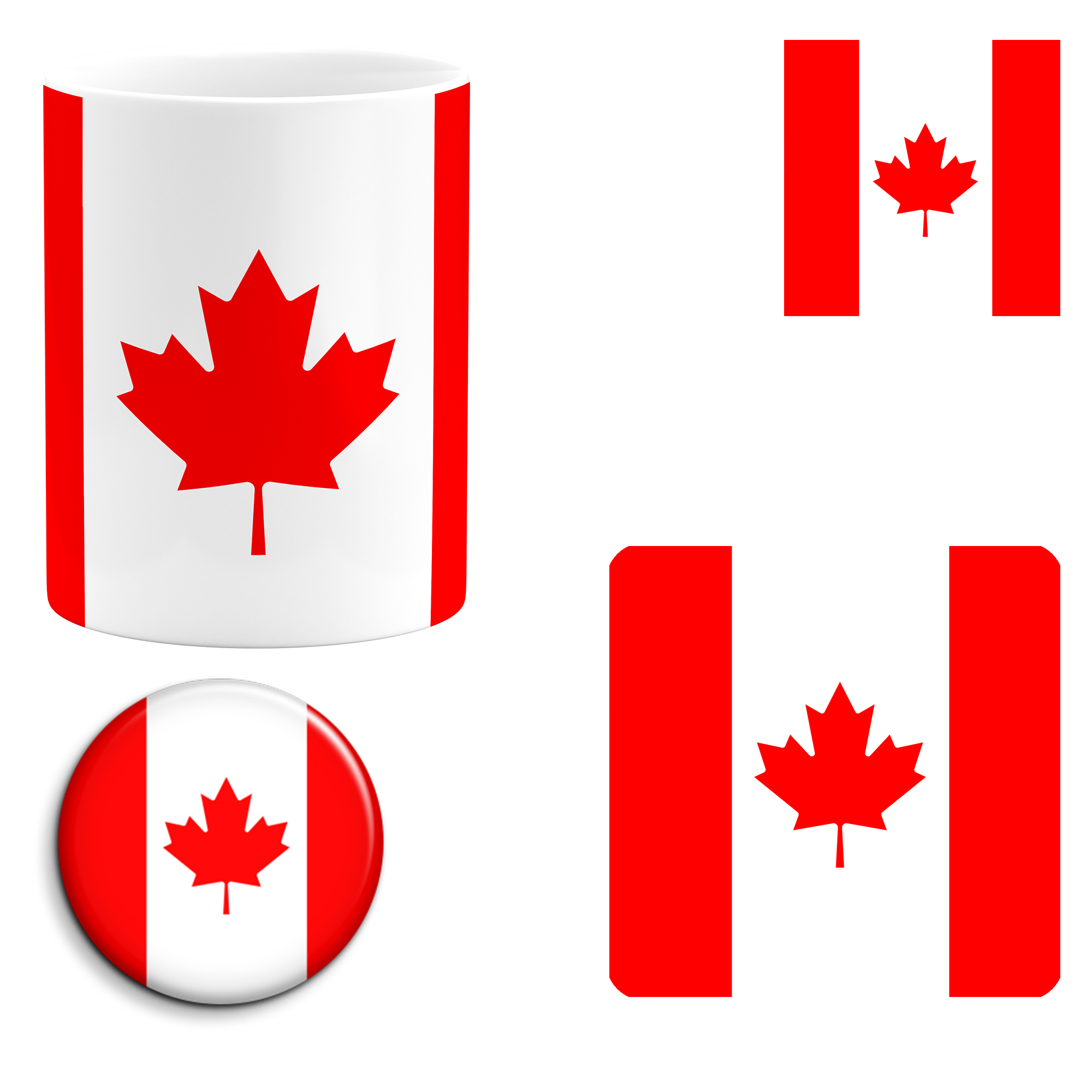 ست هدیه ماگ طرح پرچم کانادا مدل Canada کد 01