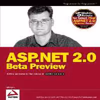 خرید و دانلود نسخه کامل کتاب ASP.NET 2.0 Beta Preview