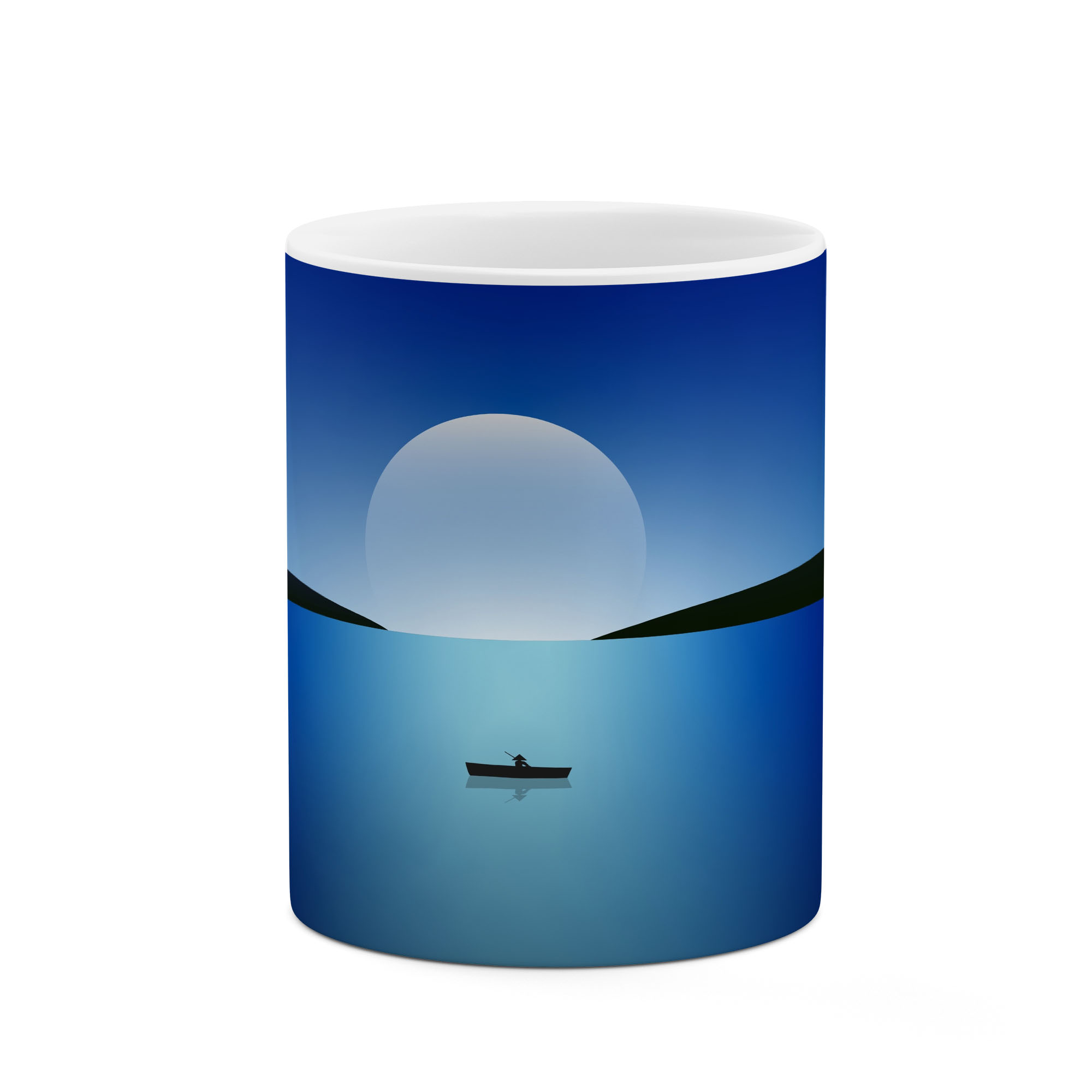 ماگ طرح کشتی تنها گرافیکی  مدل mgp11446