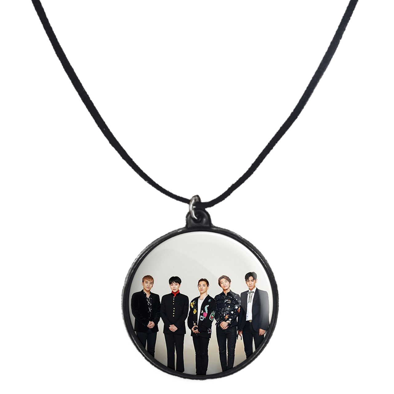 گردنبند پرمانه طرح گروه موسیقی بیگ بنگ کد pmb.15225 مدل دو طرفه