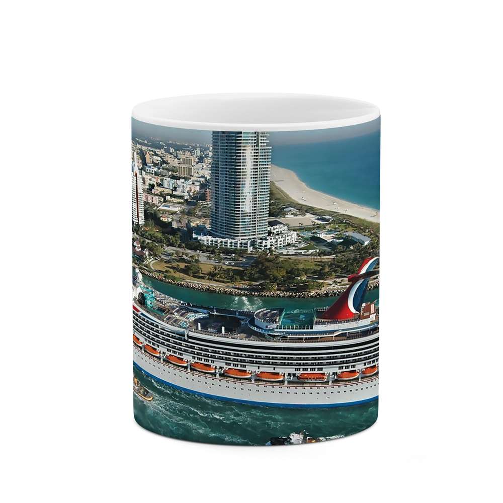 ماگ طرح کشتی در ساحل مدل mgs04919