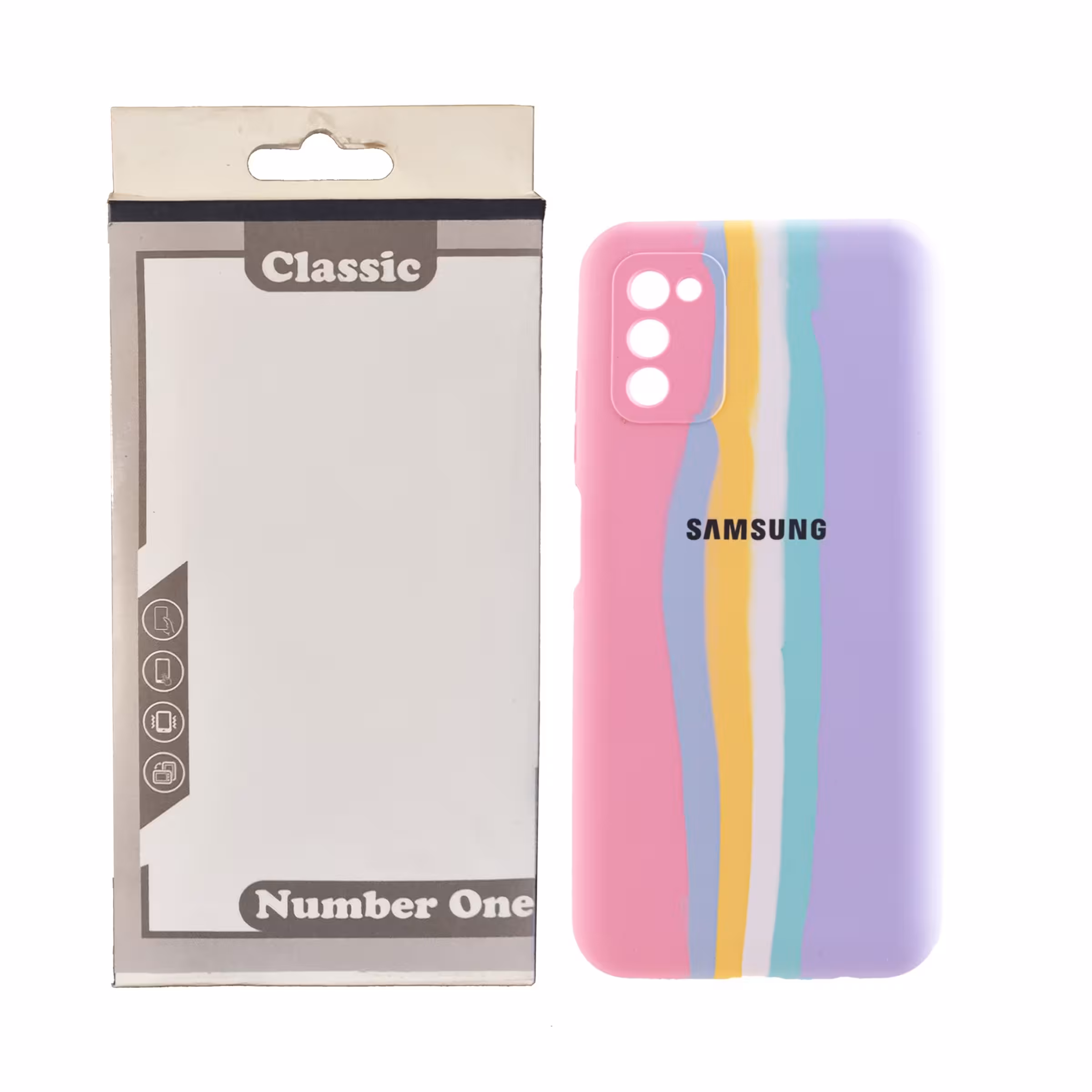 کاور طرح آبرنگی مدل سیلیکون کد KHO.123 مناسب برای گوشی موبایل سامسونگ  GALAXY A03S / A02S