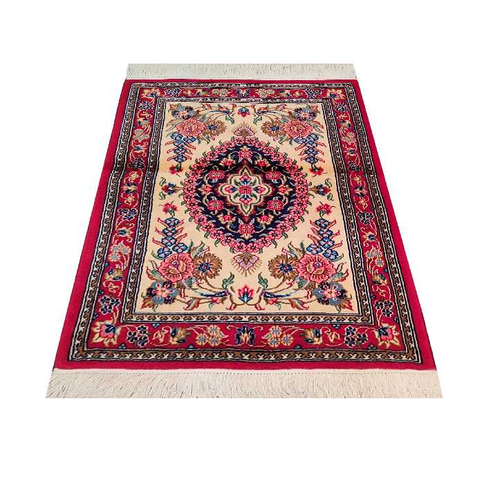 فرش دستباف زرع چارک طرح لچک ترنج مدل AA237 یک جفت