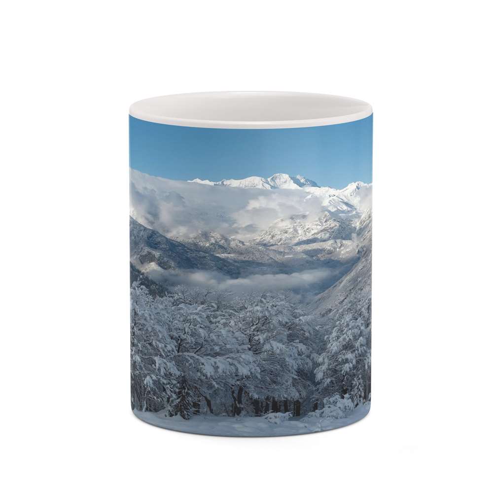 ماگ کاکتی طرح منظره برفی مدل mgh18472