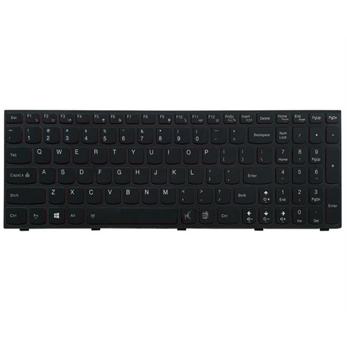 کیبورد لپ تاپ لنوو مدل IdeaPad Y500N با بک لایت با فریم