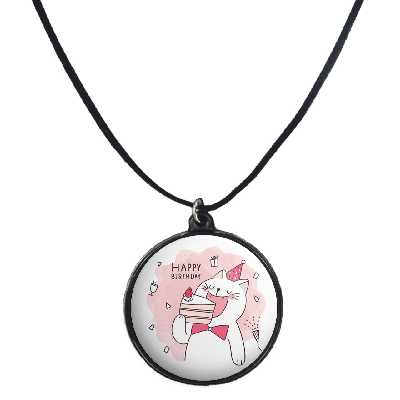 گردنبند پرمانه طرح تولد کد pmb.25821 مدل دو طرفه