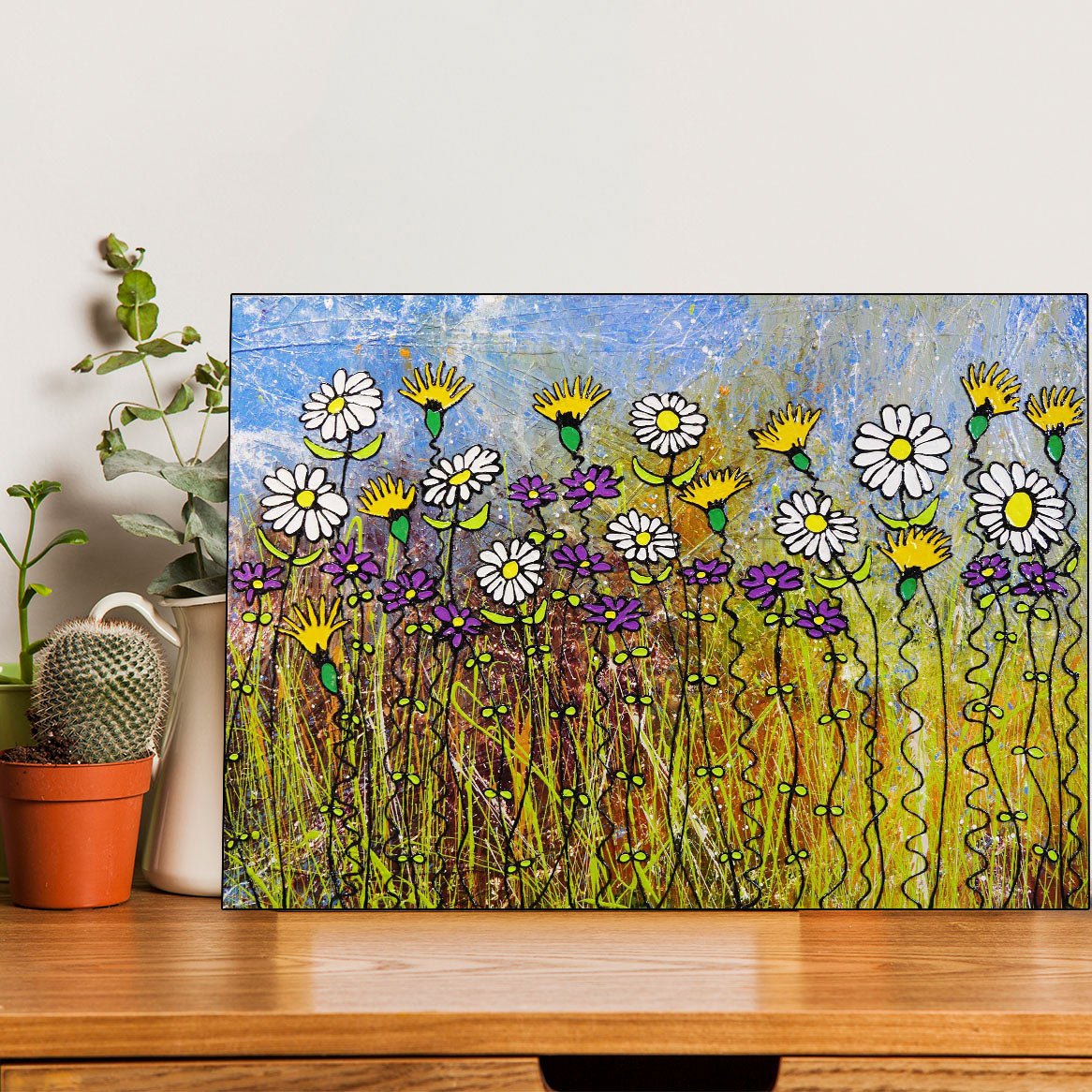 تابلو شاسی گالری استاربوی طرح گل مدل Amazing 311