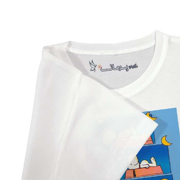 تی شرت بچگانه پرمانه طرح اسنوپی کد pmt.3676