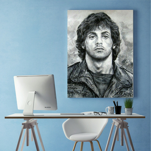 تابلو شاسی طرح سیلوستر استالونه کد PTS643 | دنیای قاب