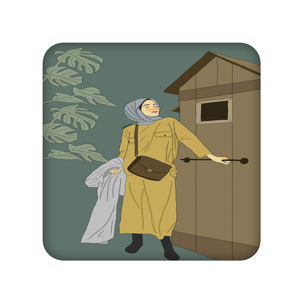  زیر لیوانی طرح جنگل کد 1416