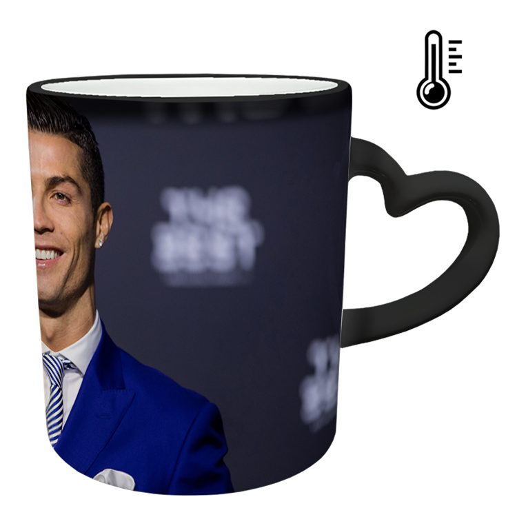 ماگ حرارتی مدل دسته قلبی طرح رونالدو کد 278