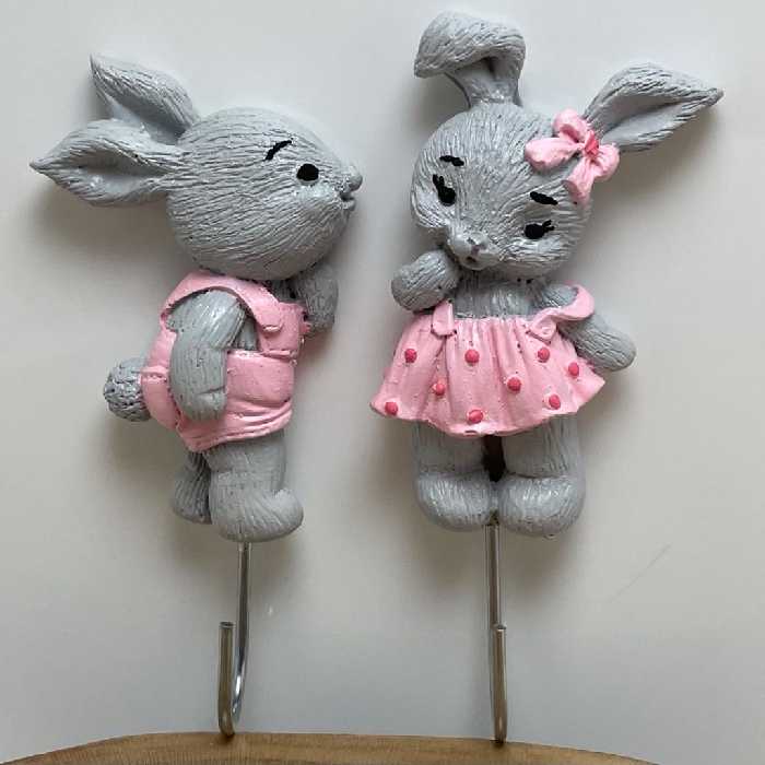 آویز حوله مدل خرگوش عاشق مجموعه دو عددی