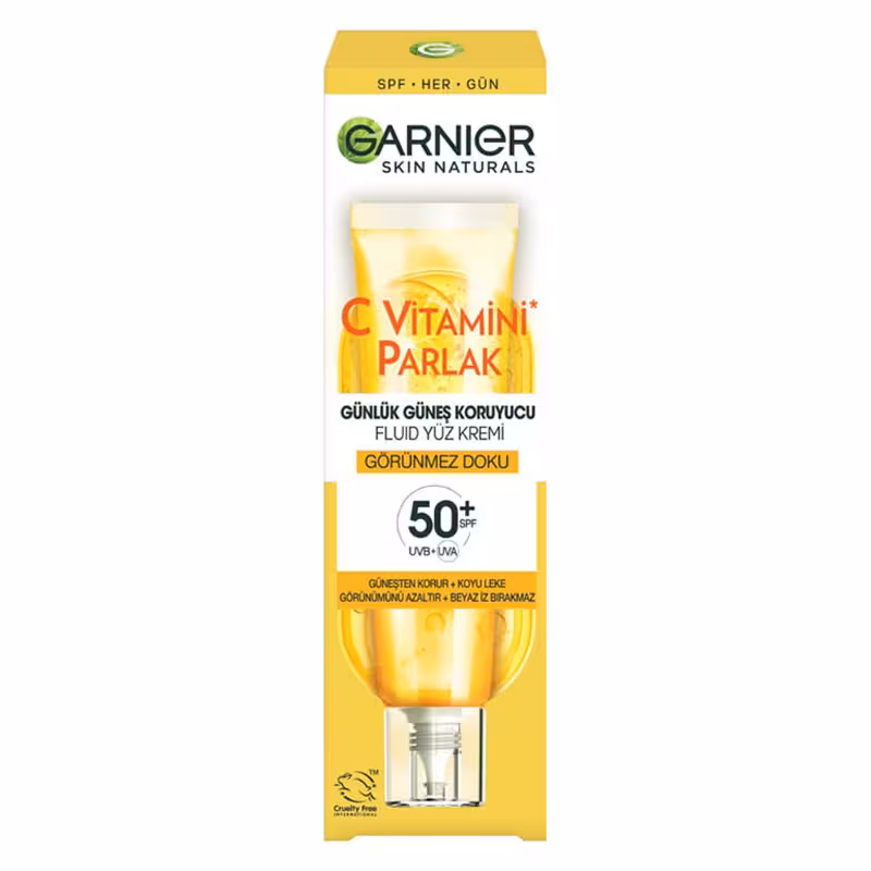 کرم ضد آفتاب ویتامین سی SPF50 گارنیر بی رنگ 40 میل