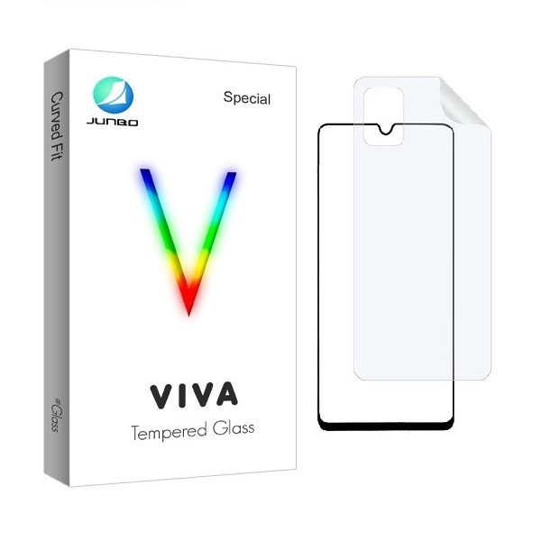 محافظ صفحه نمایش جانبو مدل FUL مناسب برای گوشی موبایل سامسونگ Galaxy A71 به همراه محافظ پشت گوشی | کالا برتری