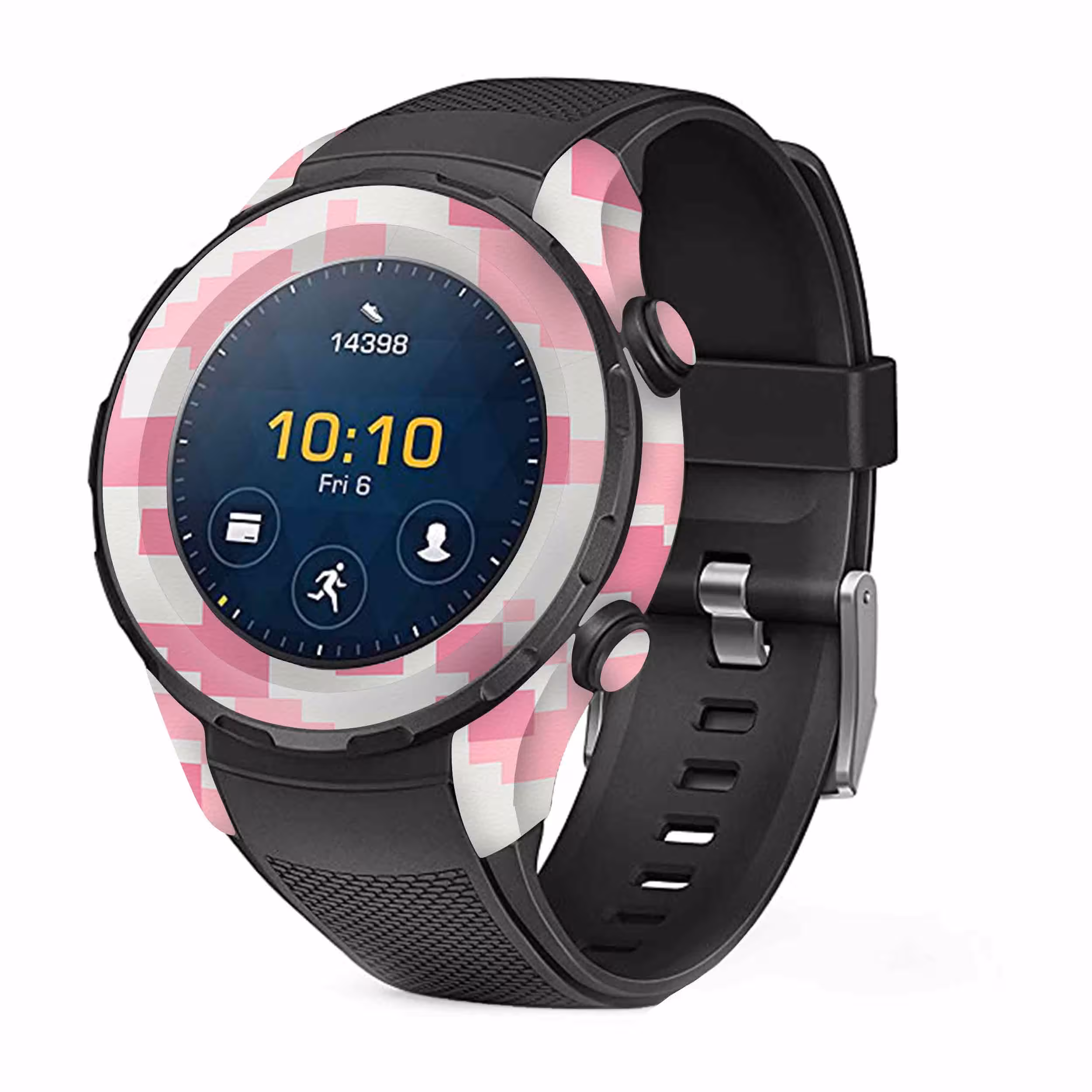 برچسب ماهوت طرح Army-Pink-pixel مناسب برای ساعت هوشمند هوآوی Watch 2