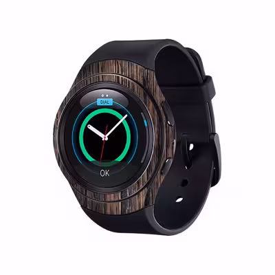 برچسب ماهوت طرح Burned_Wood مناسب برای ساعت هوشمند سامسونگ Galaxy Gear S2