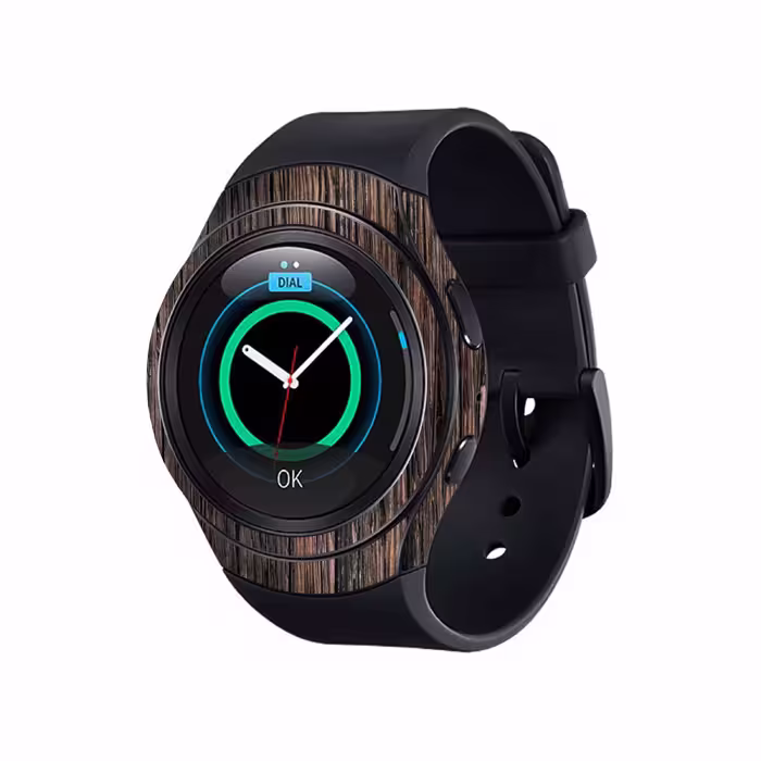 برچسب ماهوت طرح Burned_Wood مناسب برای ساعت هوشمند سامسونگ Galaxy Gear S2