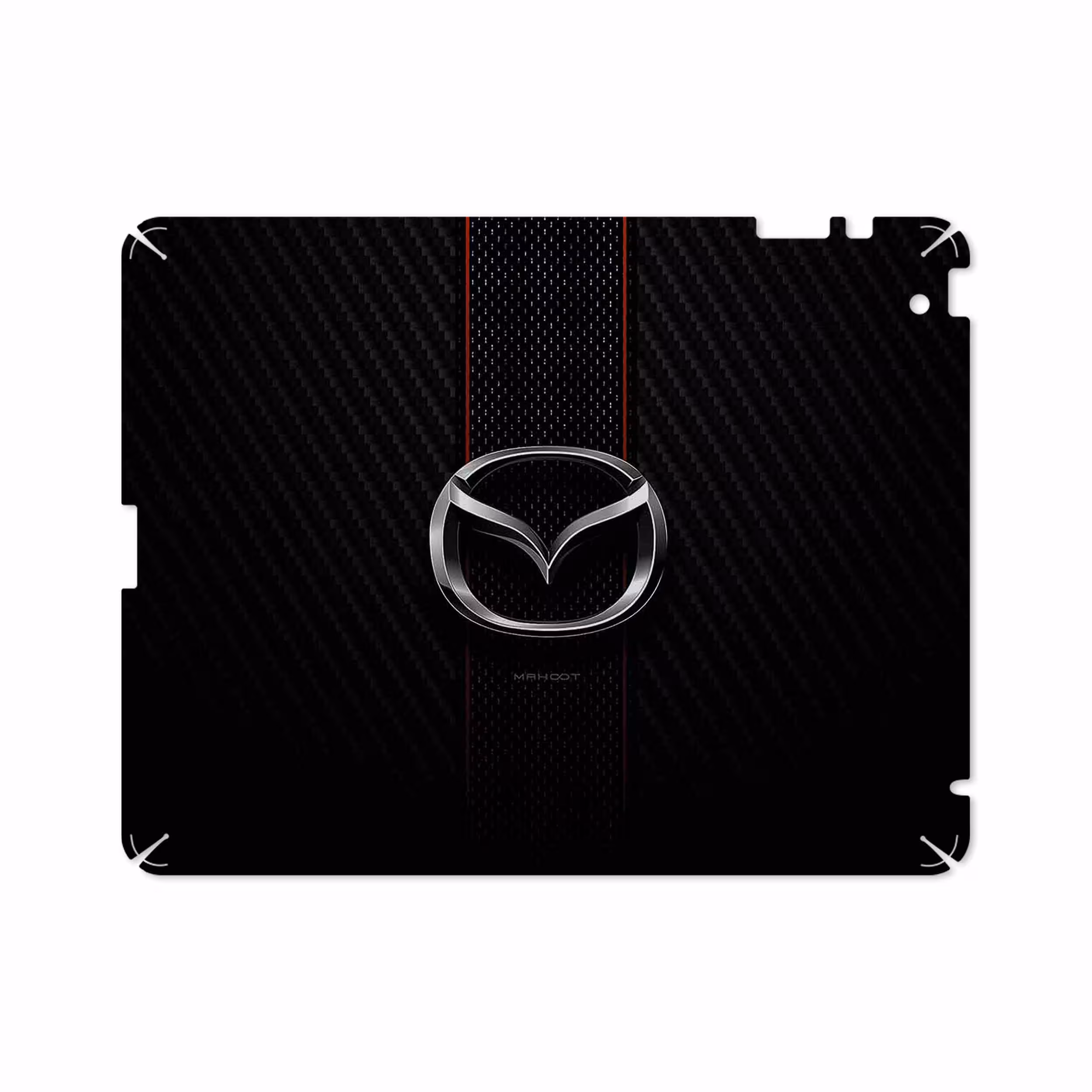 برچسب پوششی ماهوت مدل Mazda Motor مناسب برای تبلت اپل iPad 2 2011 A1395