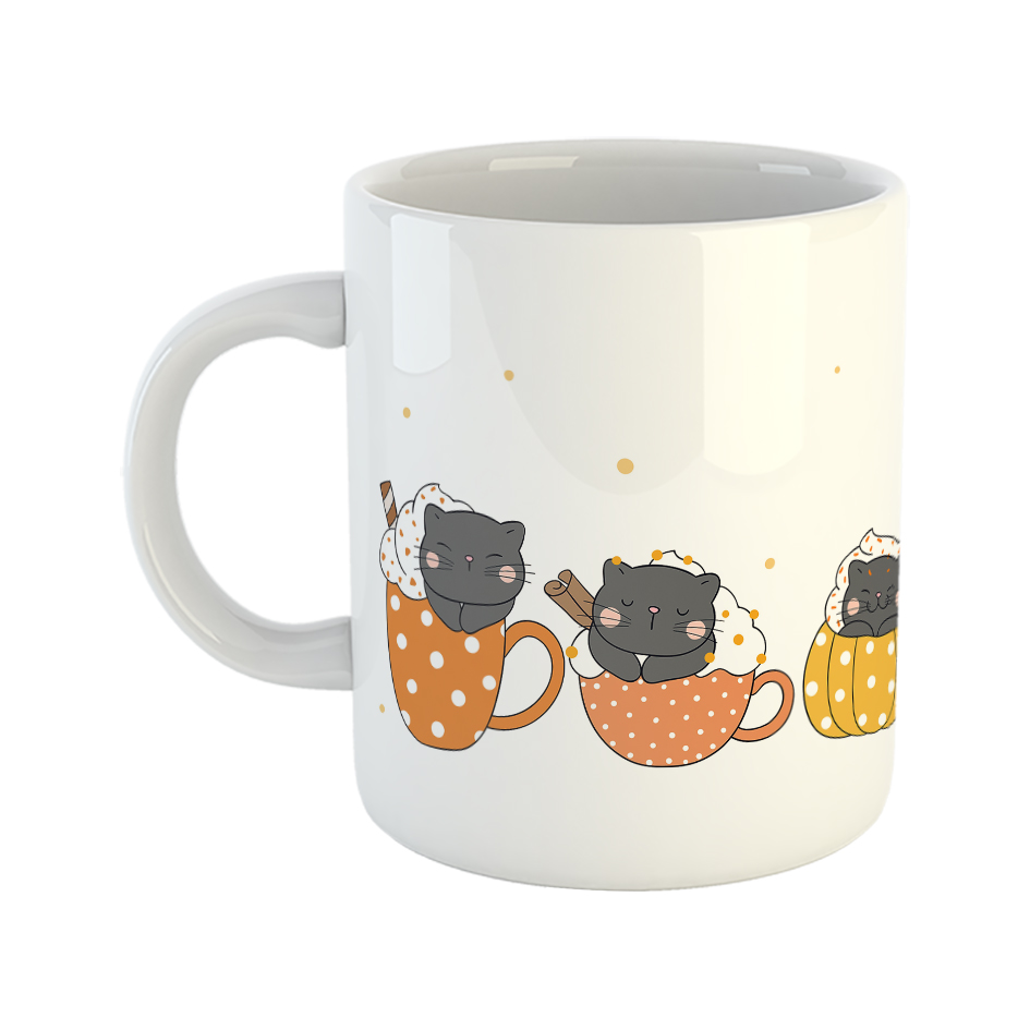 ماگ طرح گربه ها در فنجان