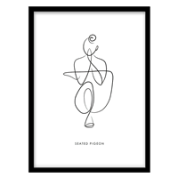 قیمت و خرید تابلو دکوراتیو مدل فیگور لاین‌آرت یوگا کد 0401