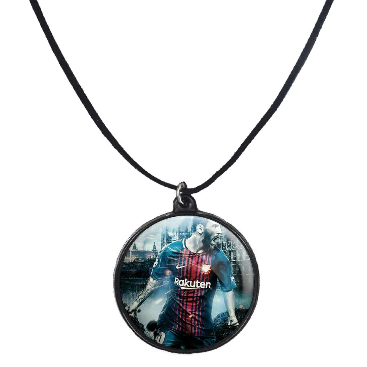 گردنبند پرمانه طرح مسی کد pmb.8806 مدل دو طرفه