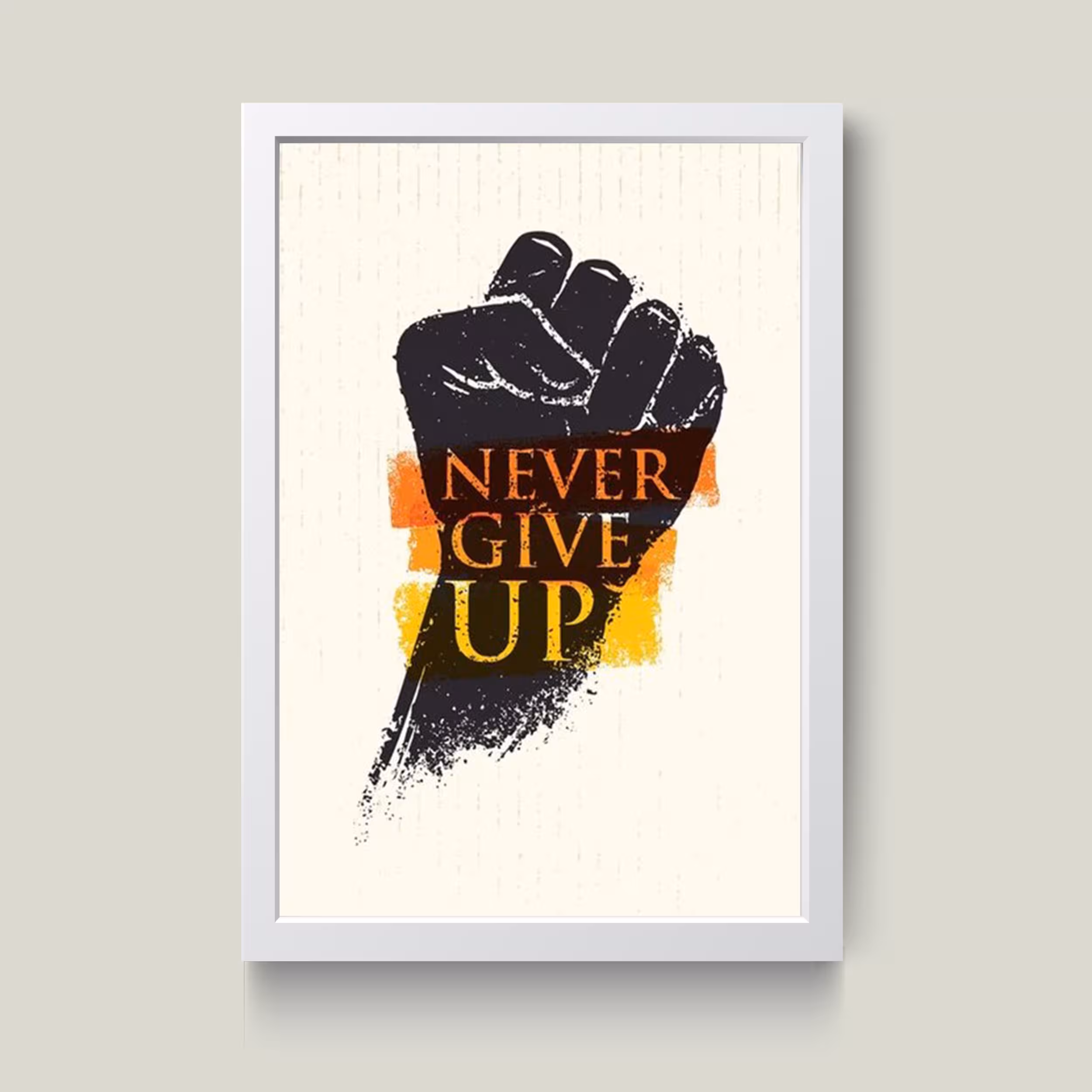 تابلو مدل Never give up کد G12-16