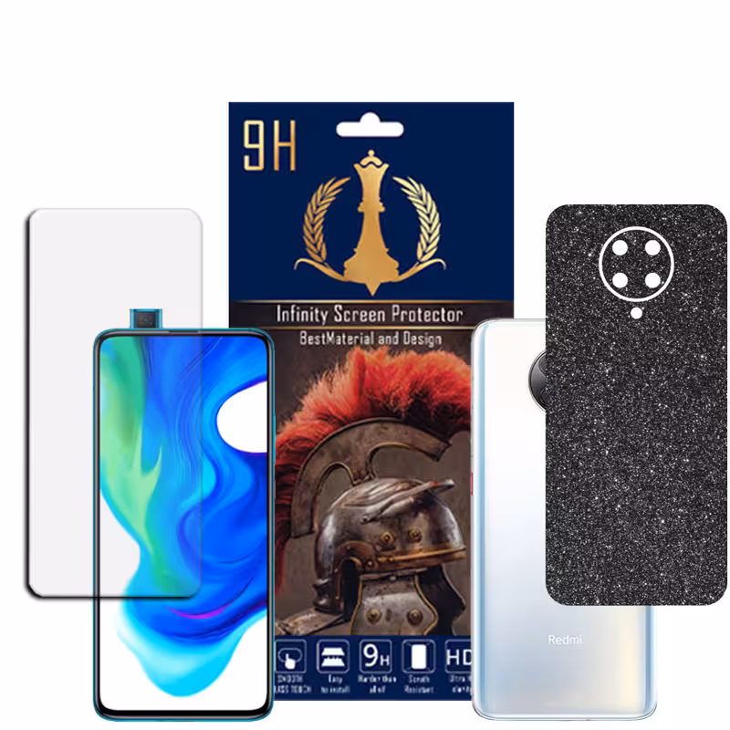 برچسب پوششی اینفینیتی مدل PRO MAX مناسب برای گوشی موبایل شیایومی REDMI K30 PRO REDMI K30 ULTRA به همراه محافظ صفحه نمایش
