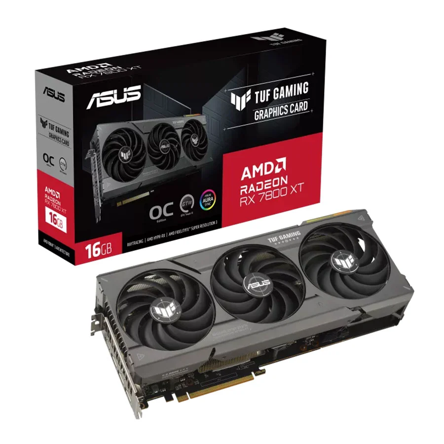 کارت گرافیک ایسوس TUF Gaming Radeon RX 7800 XT OC Edition 16GB GDDR6