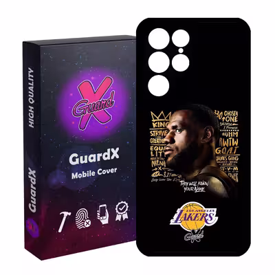 کاور گارد ایکس طرح Lebron James مدل Glass10120 مناسب برای گوشی موبایل سامسونگ Galaxy S22 Ultra
