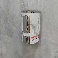 جامایع دیواری هارمونی مدل کلاسیک رنگ ماربل سفید کروم آوا400 سی سی(خرید بالای یک میلیون تومان ارسال رایگان)