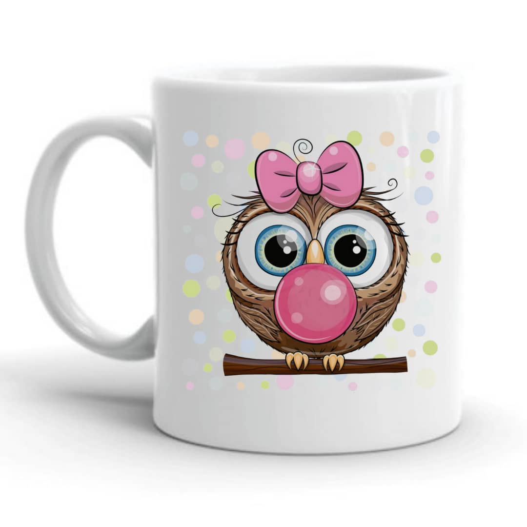 ماگ مدل جغد دخترانه کد 183