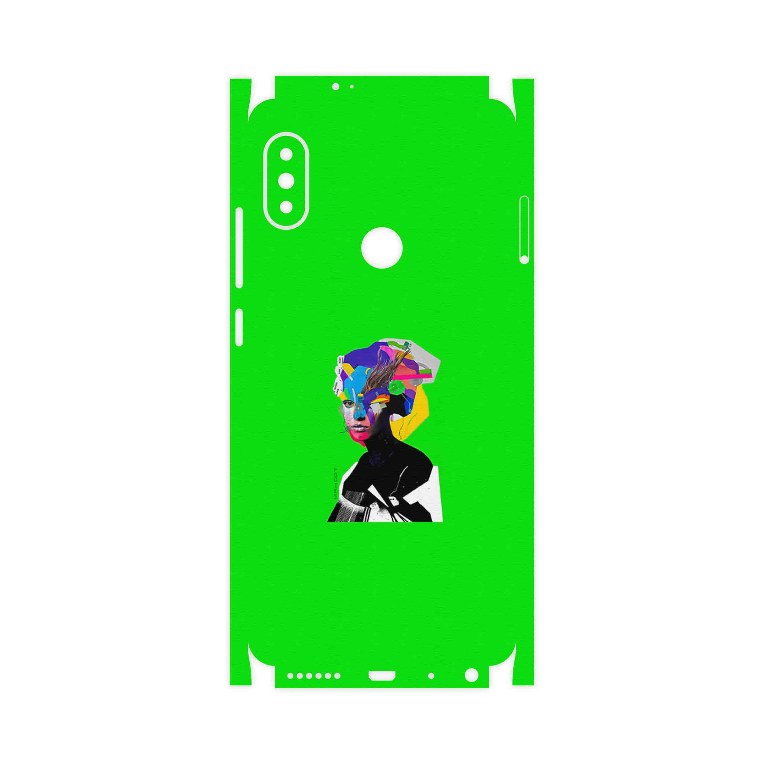 برچسب پوششی ماهوت مدل Collage of Women Portrait 3-FullSkin مناسب برای گوشی موبایل شیائومی Redmi Note 5 Pro