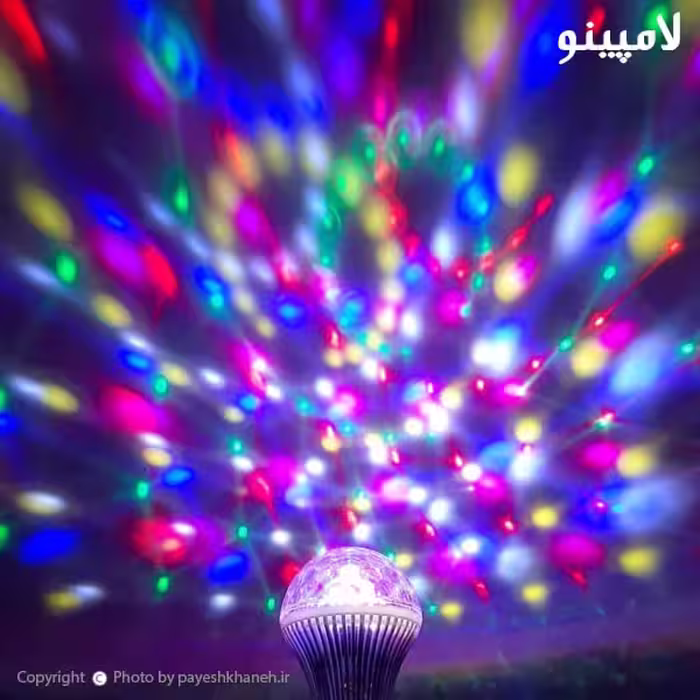لامپ رقص نور RGB ال ای دی 3 وات