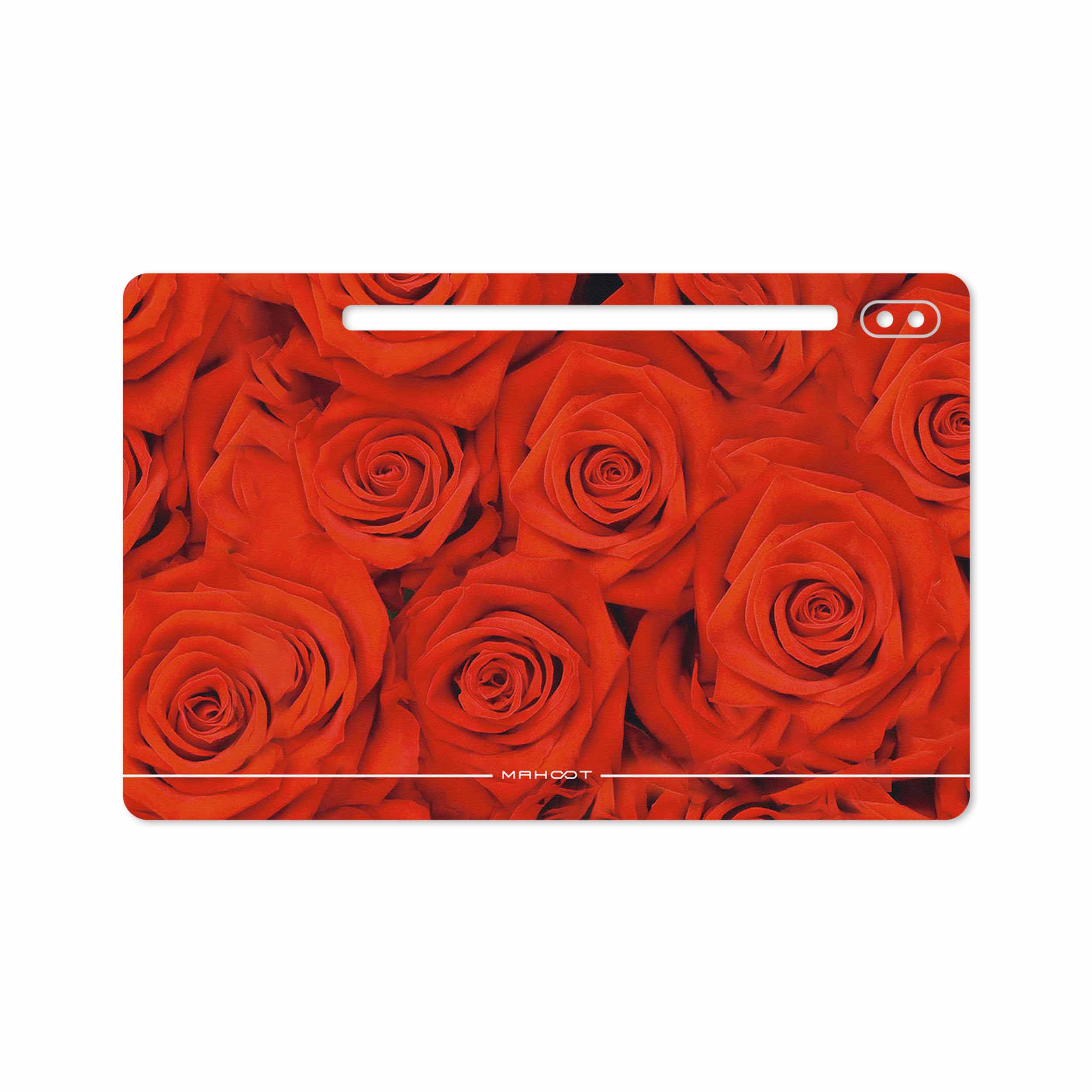 برچسب پوششی ماهوت مدل Red-Flower مناسب برای تبلت سامسونگ Galaxy Tab S6 2019 SM-T860