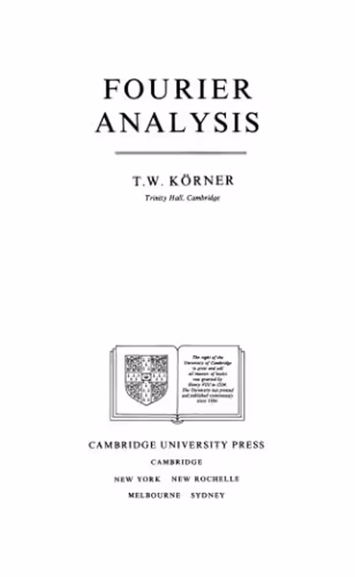 خرید و دانلود نسخه کامل کتاب Fourier Analysis