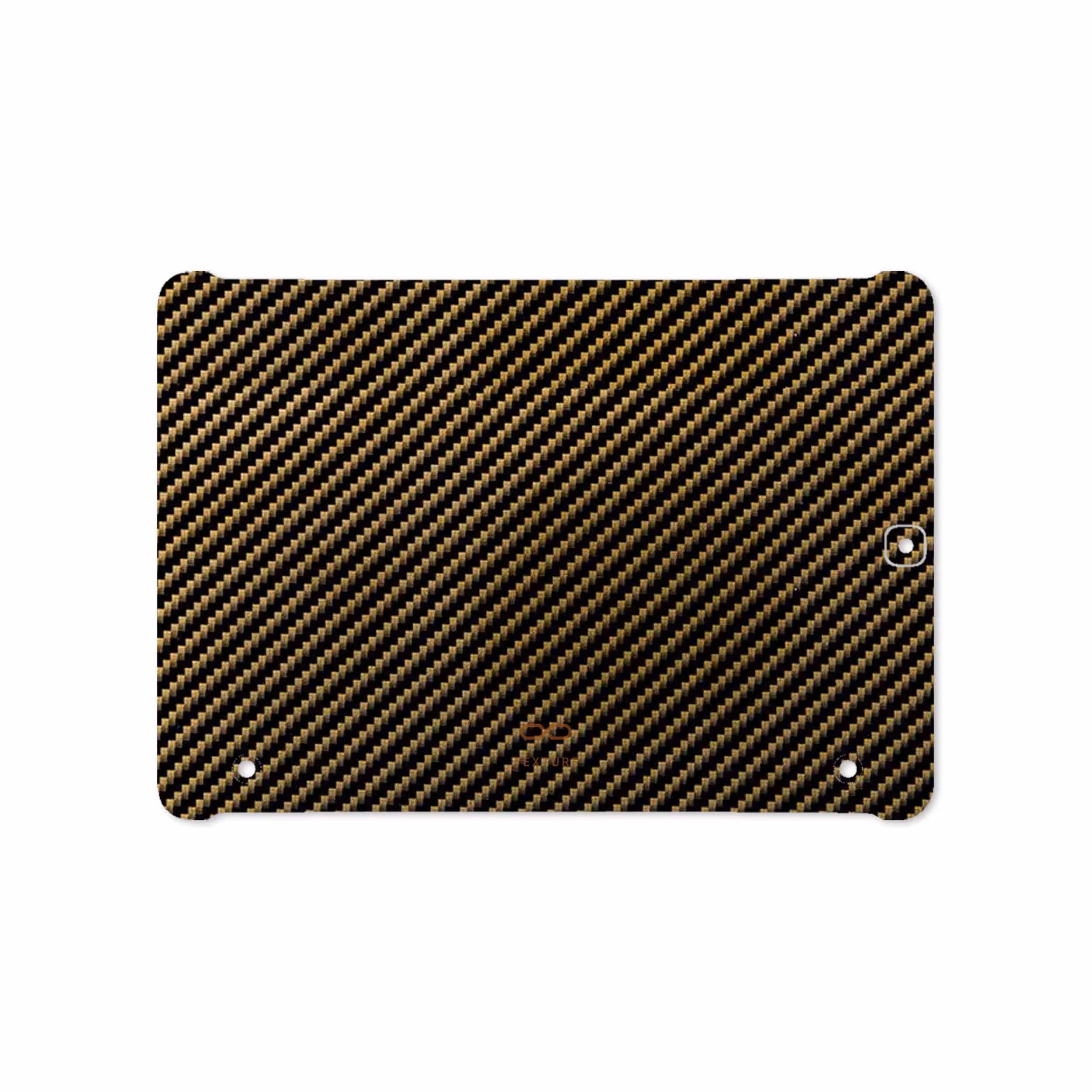 برچسب پوششی ماهوت مدل Glossy-Brown-Fiber مناسب برای تبلت سامسونگ Galaxy Tab S2 9.7 2016 T819N