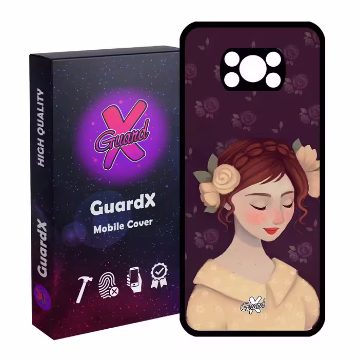 کاور گارد ایکس طرح Girl مدل Glass10325 مناسب برای گوشی موبایل شیائومی Poco X3 Pro