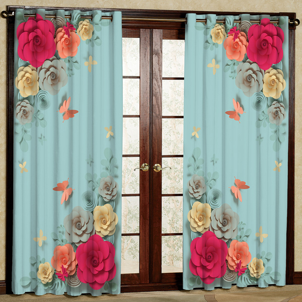 پرده مدل چاپی هازان پانچی کد469 سایز 200x140 سانتی متر