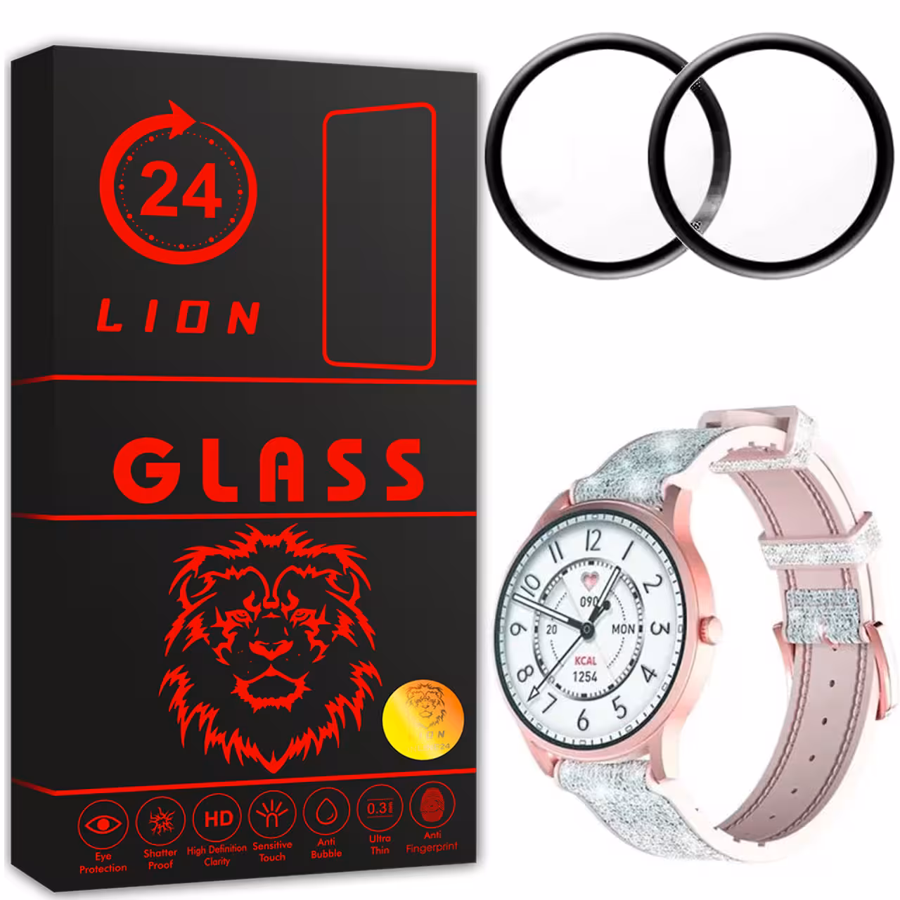 محافظ صفحه نمایش لاین مدل RT007 مناسب برای ساعت هوشمند شیایومی Kieslect Lora Lady بسته دو عددی
