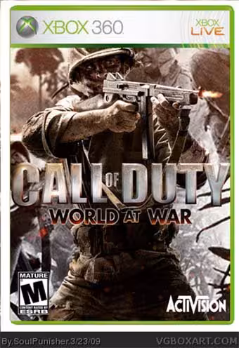بازی ایکس باکس 360 call of duty world at war