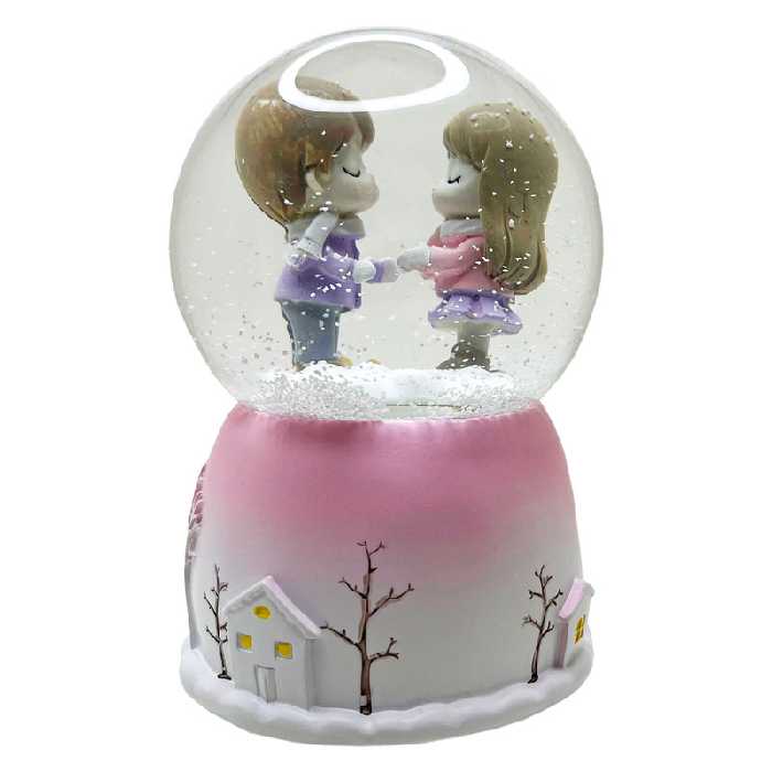 گوی موزیکال مدل پمپی طرح دختر و پسر عاشق