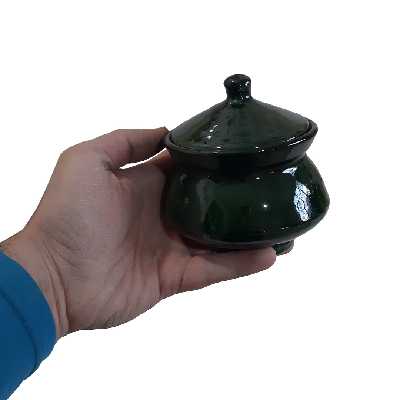 قندان سفالی مدل الماس کد 6