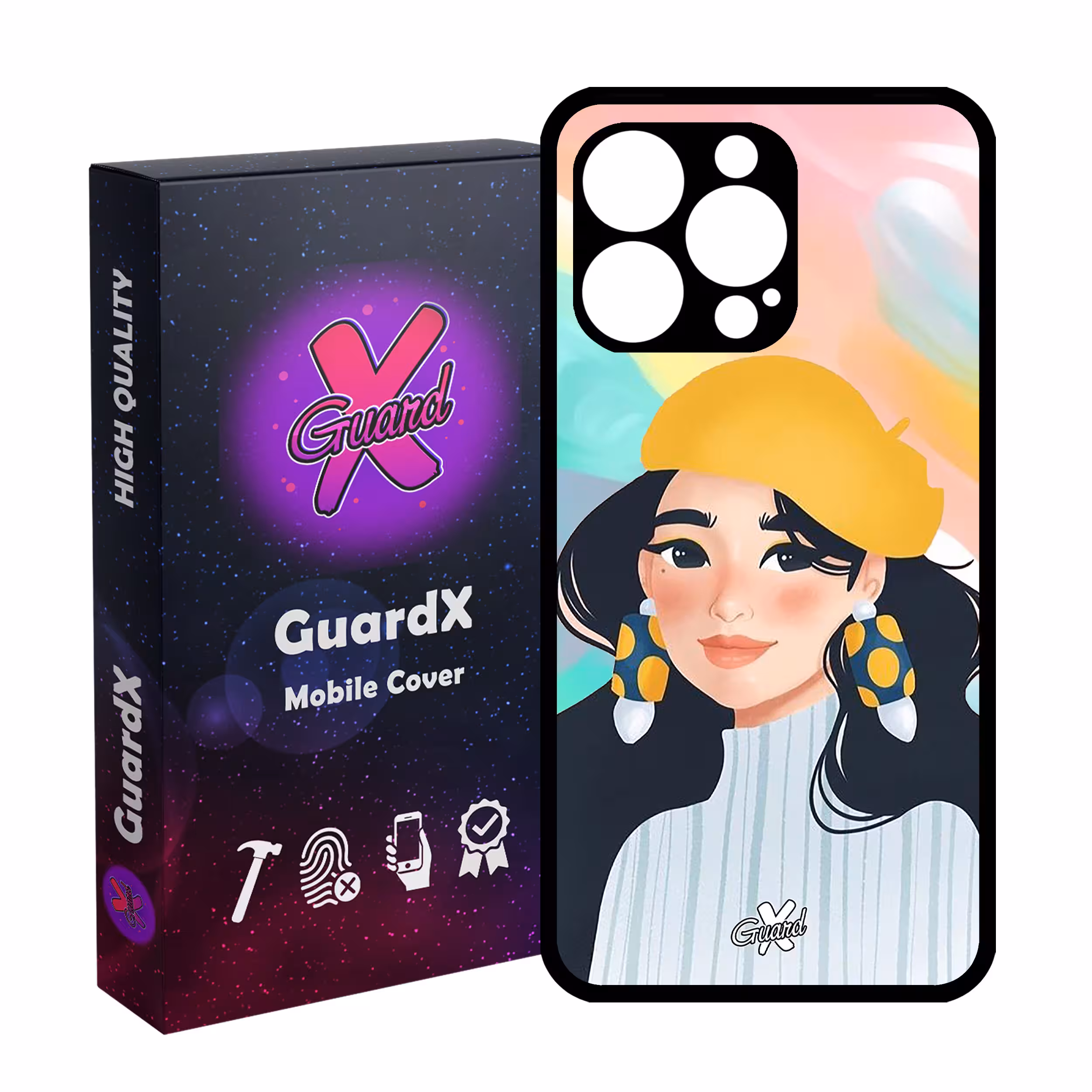 کاور گارد ایکس طرح دختر مدل Glass10261 مناسب برای گوشی موبایل اپل iPhone 13 Pro